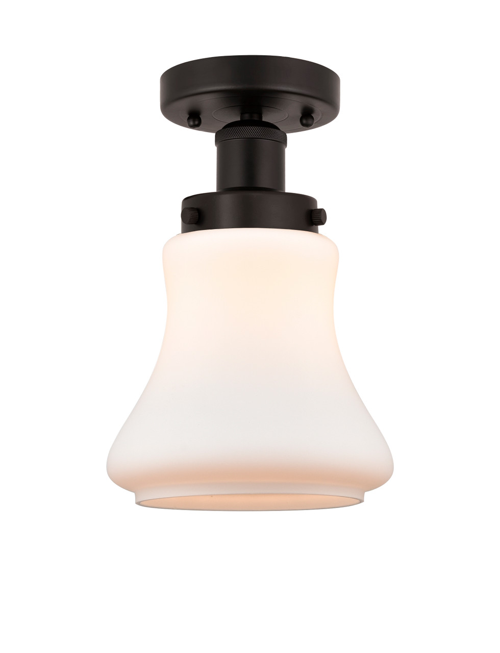 INNOVATIONS 616-1F-OB-G191 Bellmont 1 Light 6.5 inch Semi-Flush Mount Oil Rubbed Bronze