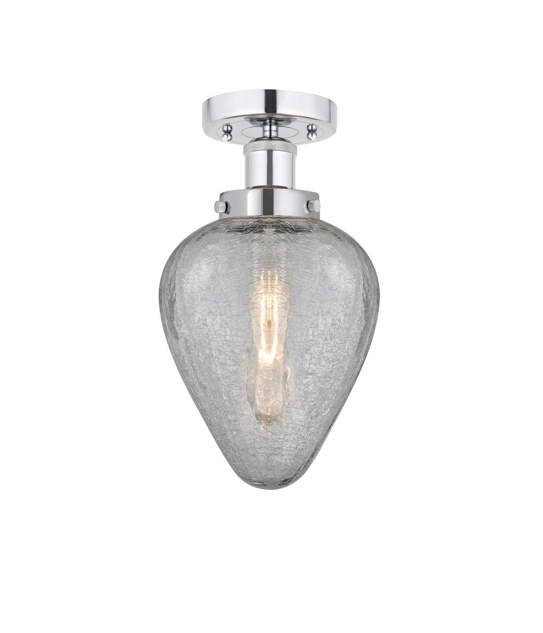 INNOVATIONS 616-1F-PC-G165 Geneseo 1 Light 6 inch Semi-Flush Mount Polished Chrome