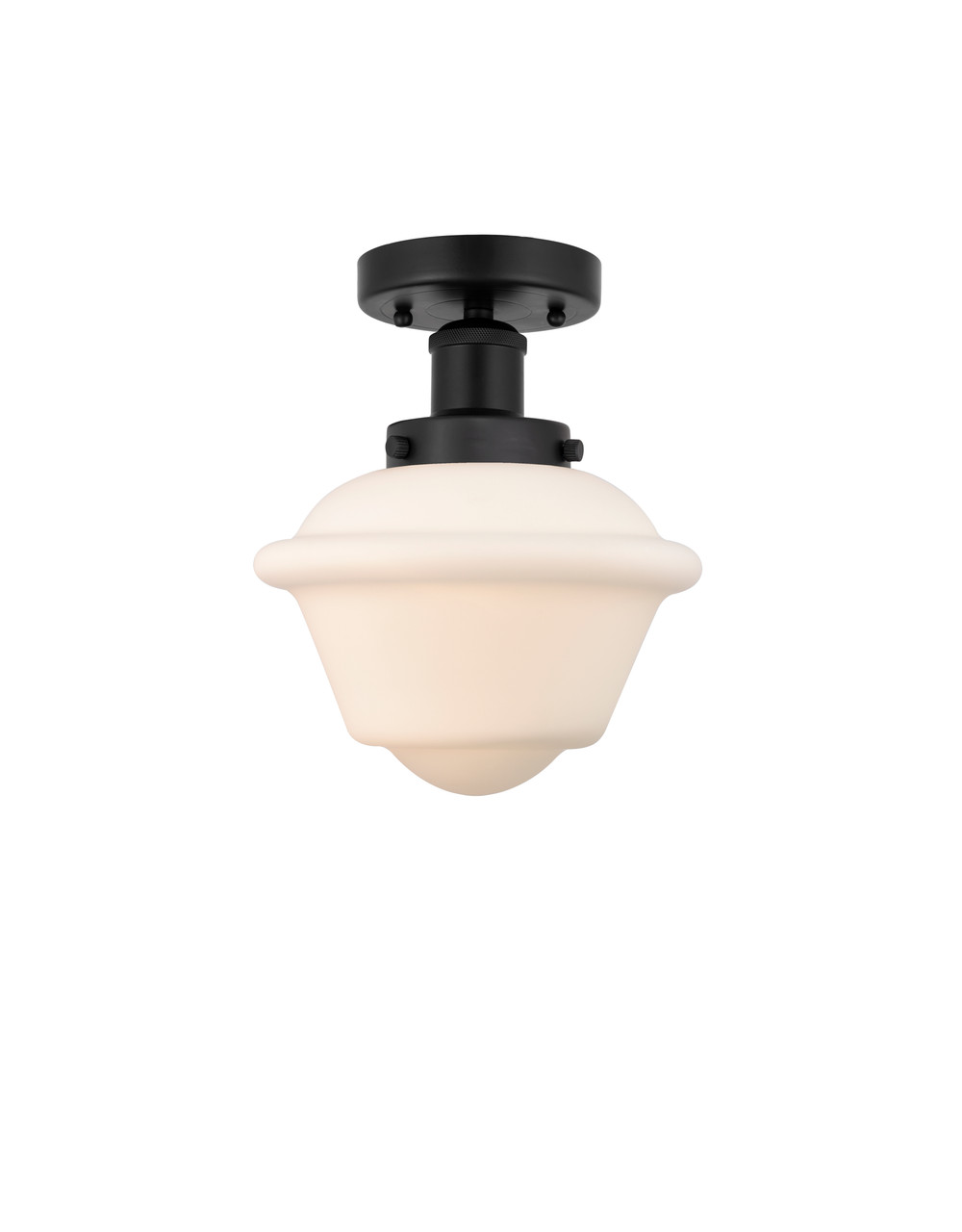 INNOVATIONS 616-1F-BK-G531 Oxford 1 Light 6.5 inch Semi-Flush Mount Matte Black