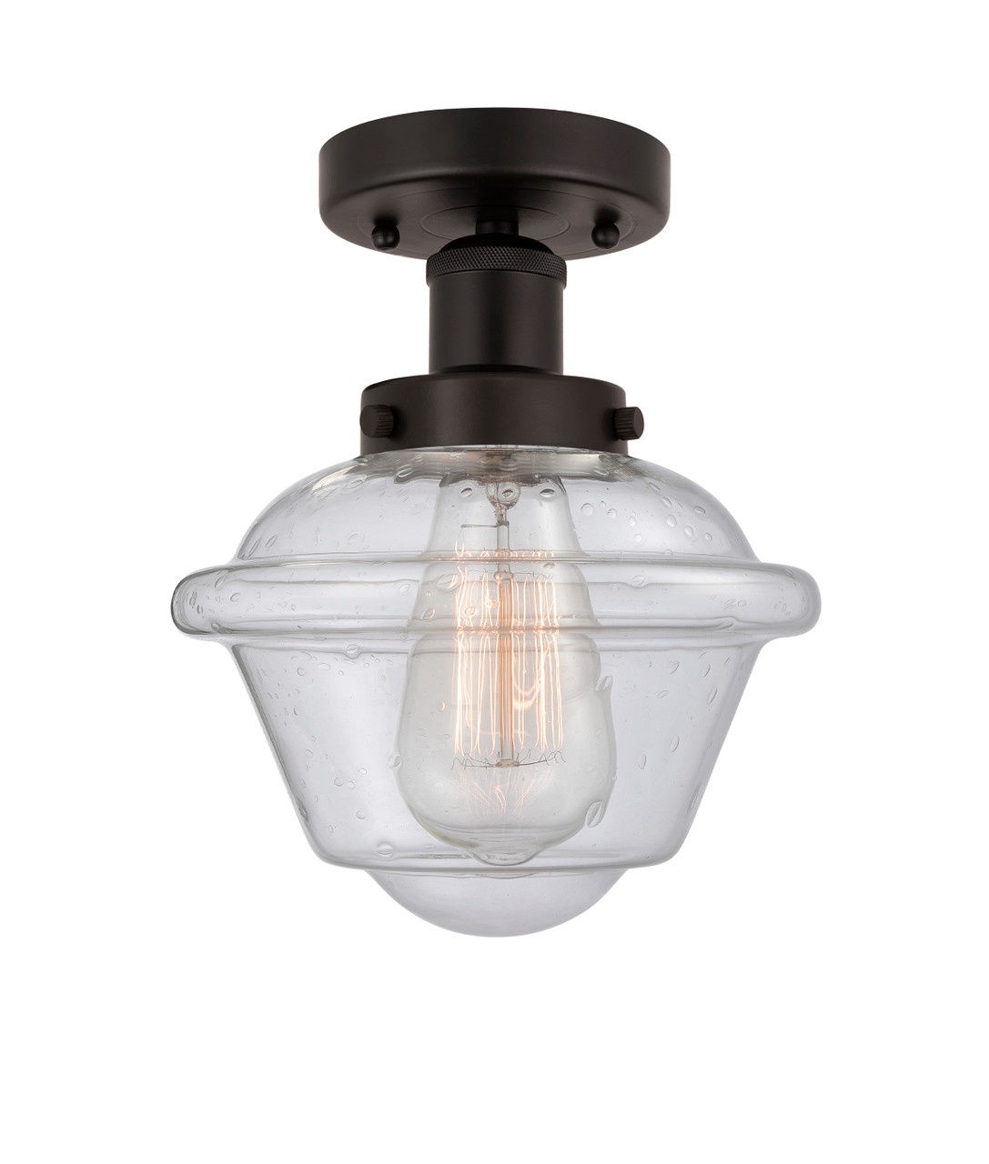 INNOVATIONS 616-1F-OB-G534 Oxford 1 Light 6.5 inch Semi-Flush Mount Oil Rubbed Bronze