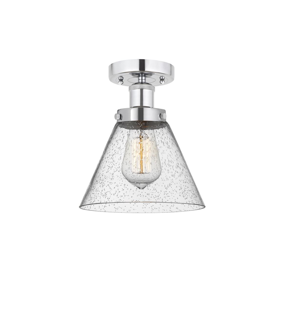 INNOVATIONS 616-1F-PC-G44 Cone 1 Light 6.5 inch Semi-Flush Mount Polished Chrome