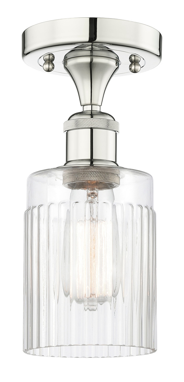 INNOVATIONS 616-1F-PN-G342 Hadley 1 4.5 inch Semi-Flush Mount Polished Nickel