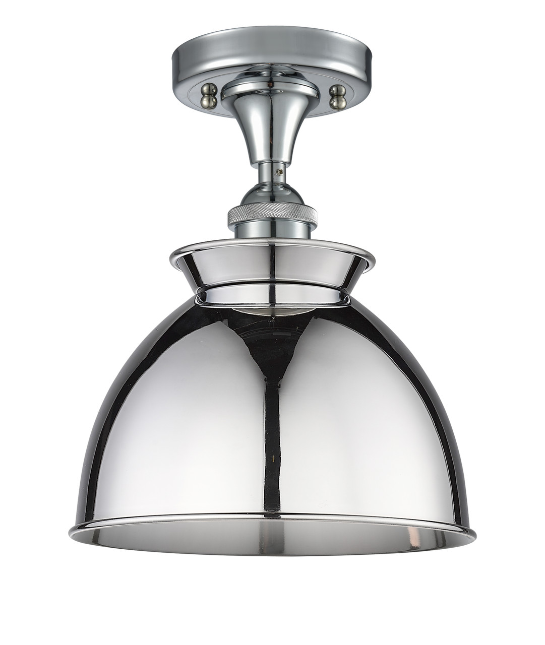 INNOVATIONS 516-1C-PC-M14-PC Adirondack 1 8.5 inch Semi-Flush Mount Polished Chrome