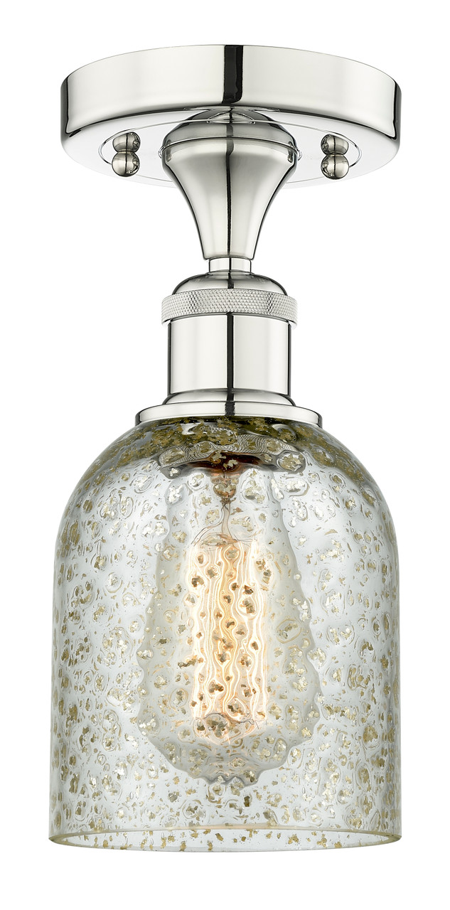 INNOVATIONS 616-1F-PN-G259 Caledonia 1 5 inch Semi-Flush Mount Polished Nickel