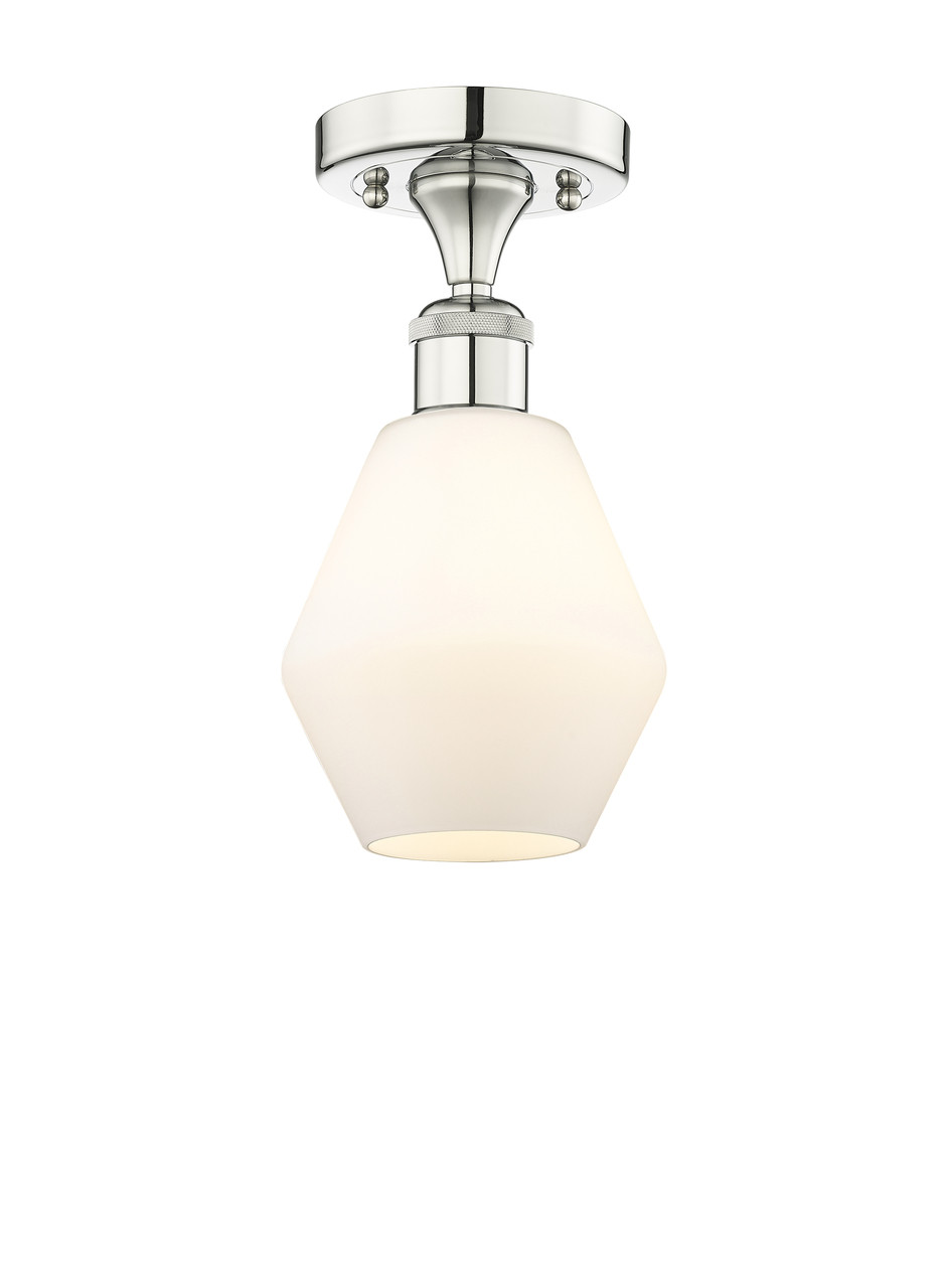 INNOVATIONS 616-1F-PN-G651-6 Cindyrella 1 6 inch Semi-Flush Mount Polished Nickel