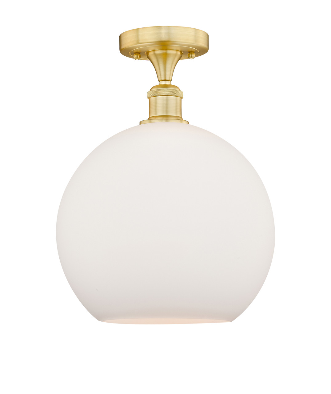 INNOVATIONS 616-1F-SG-G121-12 Athens 1 11.75 inch Semi-Flush Mount Satin Gold INNOVATIONS 616-1F-SG-G121-12 Athens 1 11.75 inch Semi-Flush Mount Satin Gold