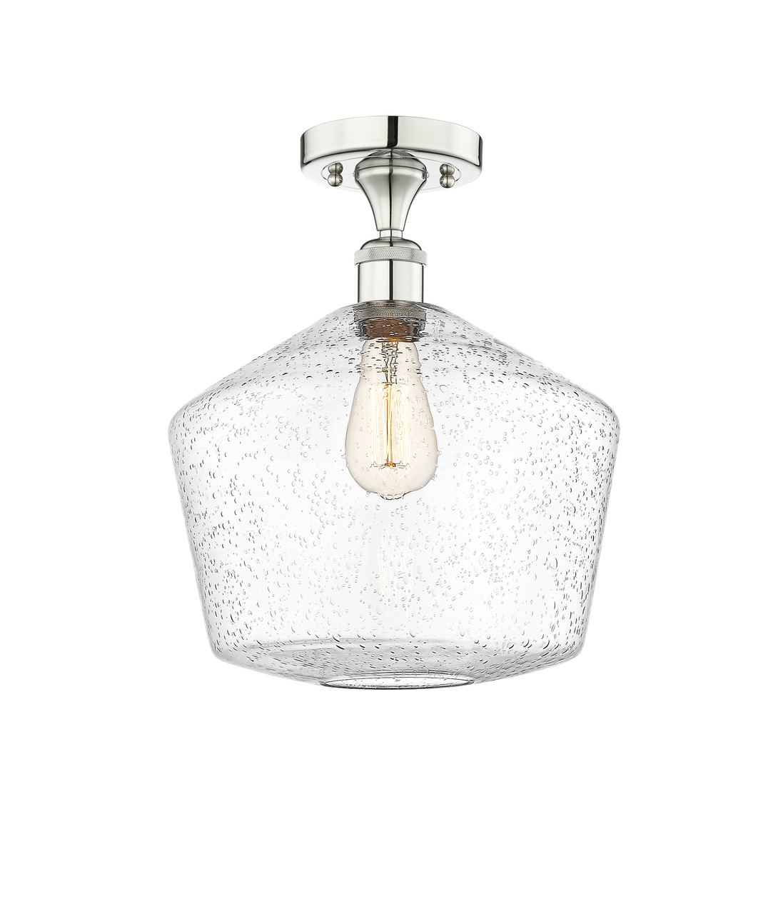 INNOVATIONS 616-1F-PN-G654-12 Cindyrella 1 12 inch Semi-Flush Mount Polished Nickel