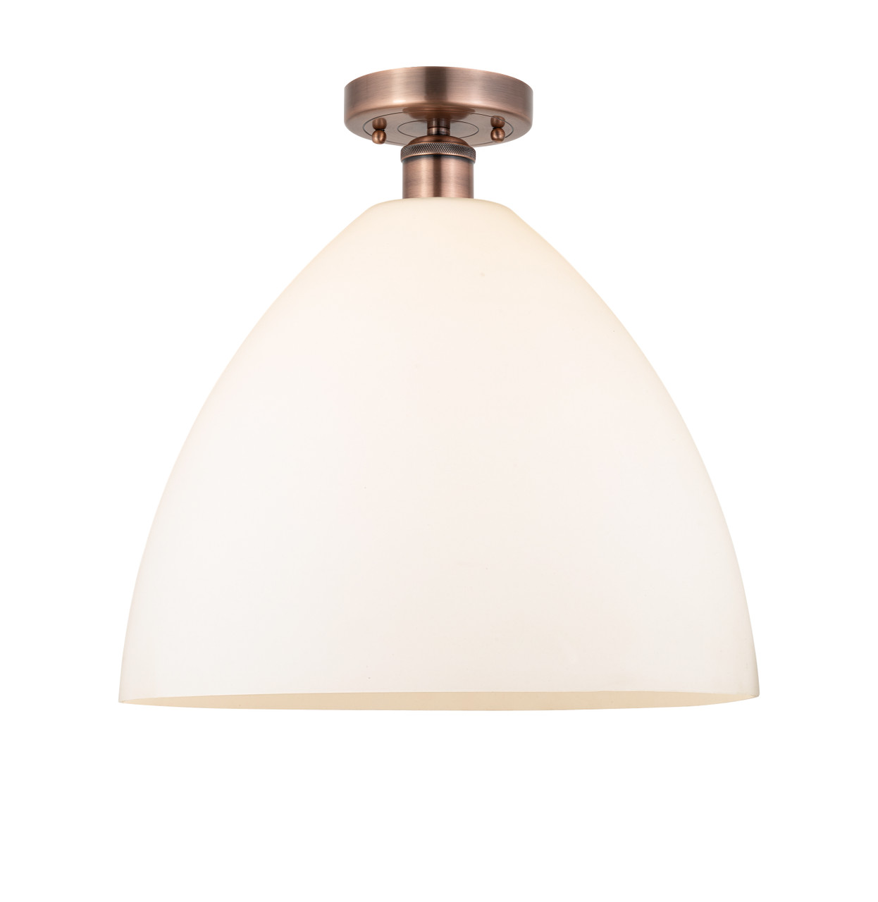 INNOVATIONS 616-1F-AC-GBD-161 Bristol Glass 1 16 inch Semi-Flush Mount Antique Copper