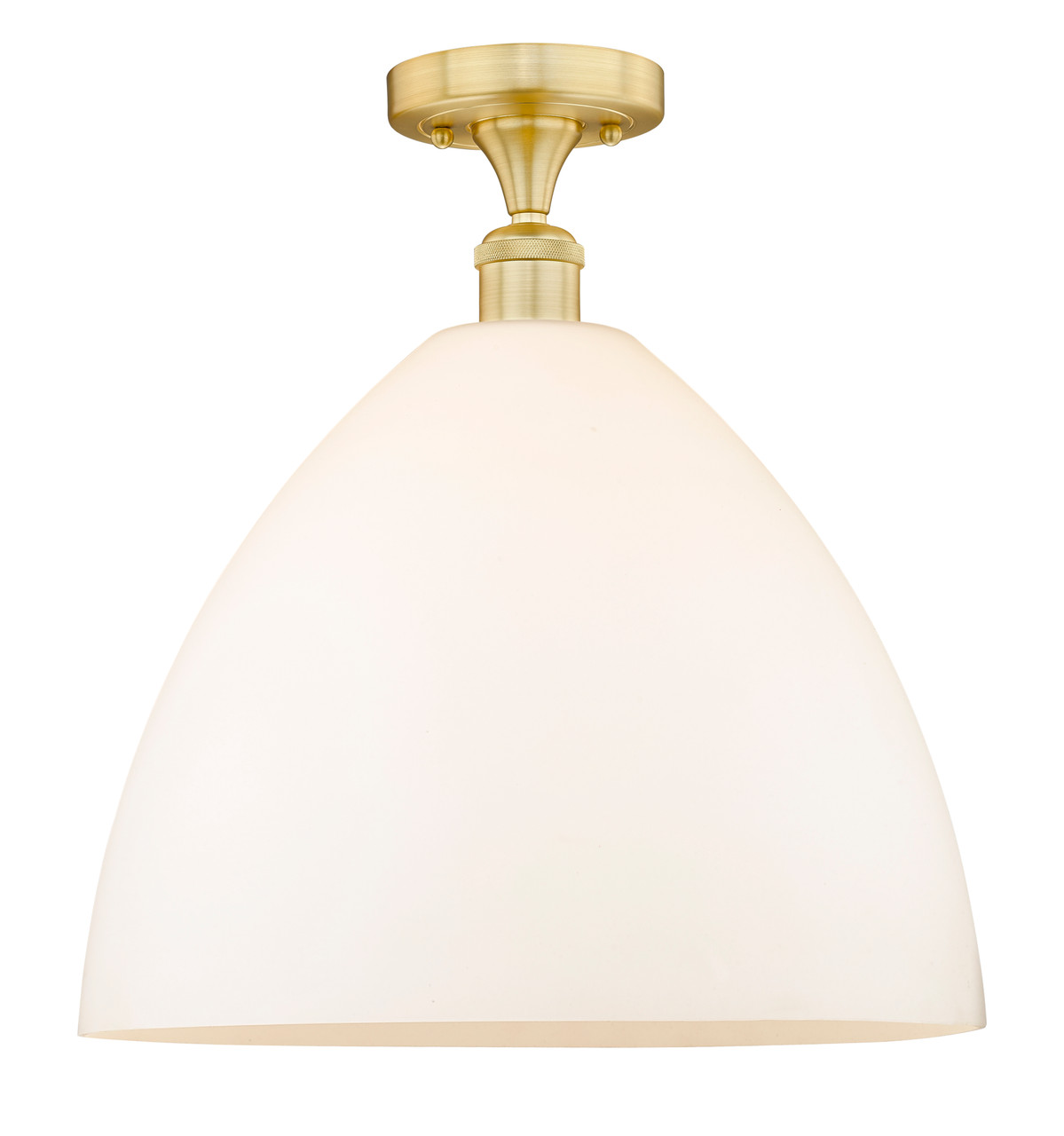 INNOVATIONS 616-1F-SG-GBD-161 Bristol Glass 1 16 inch Semi-Flush Mount Satin Gold