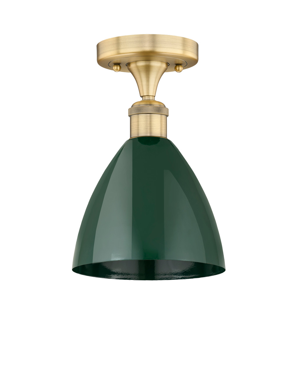 INNOVATIONS 616-1F-BB-MBD-75-GR Edison 1 7.5 inch Semi-Flush Mount Brushed Brass