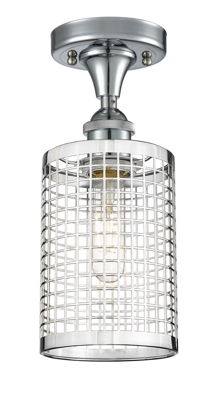 INNOVATIONS 516-1C-PC-M18-PC Nestbrook 1 5 inch Semi-Flush Mount Polished Chrome