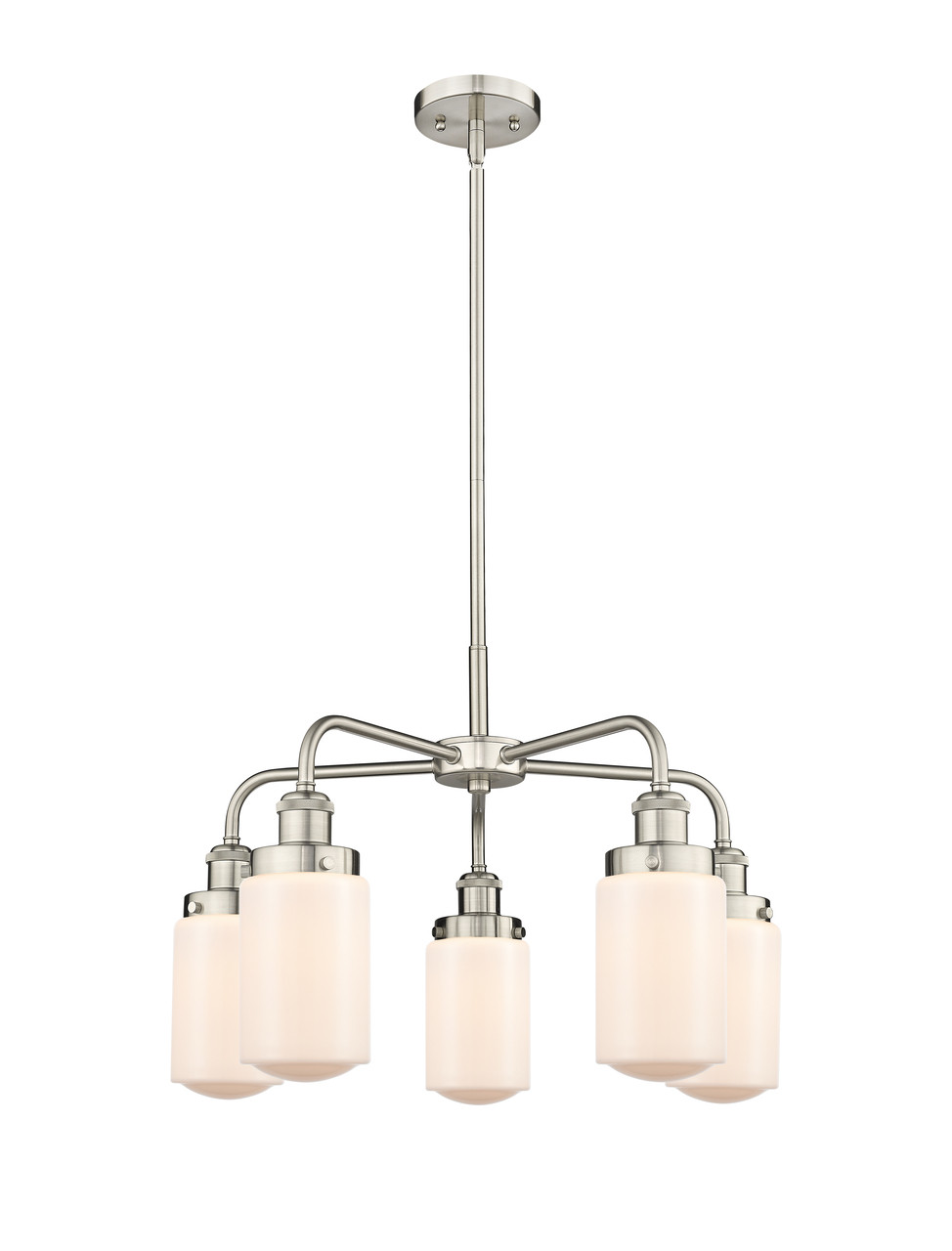 INNOVATIONS 916-5CR-SN-G311 Dover 5 22.5 inch Chandelier Satin Nickel