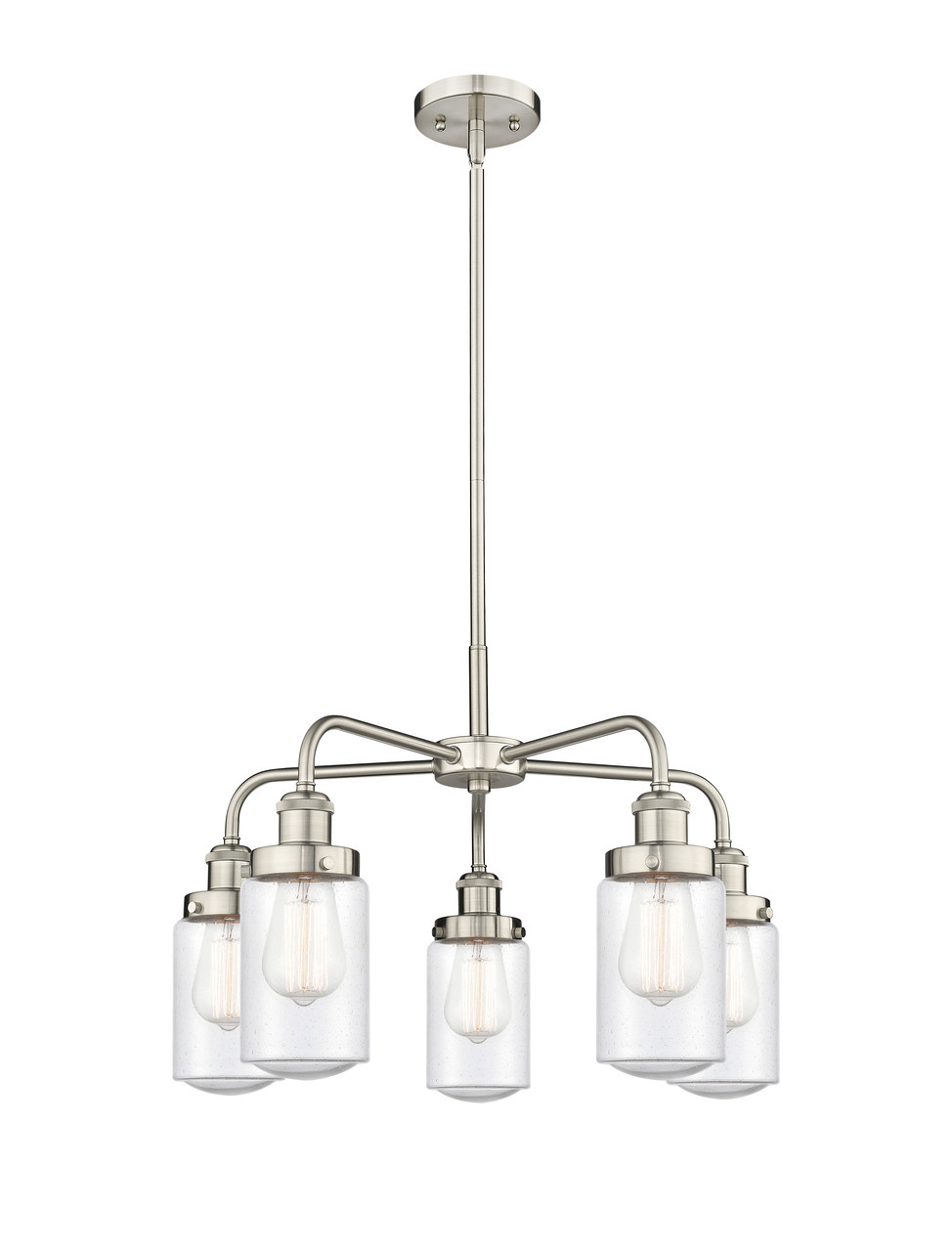 INNOVATIONS 916-5CR-SN-G314 Dover 5 22.5 inch Chandelier Satin Nickel