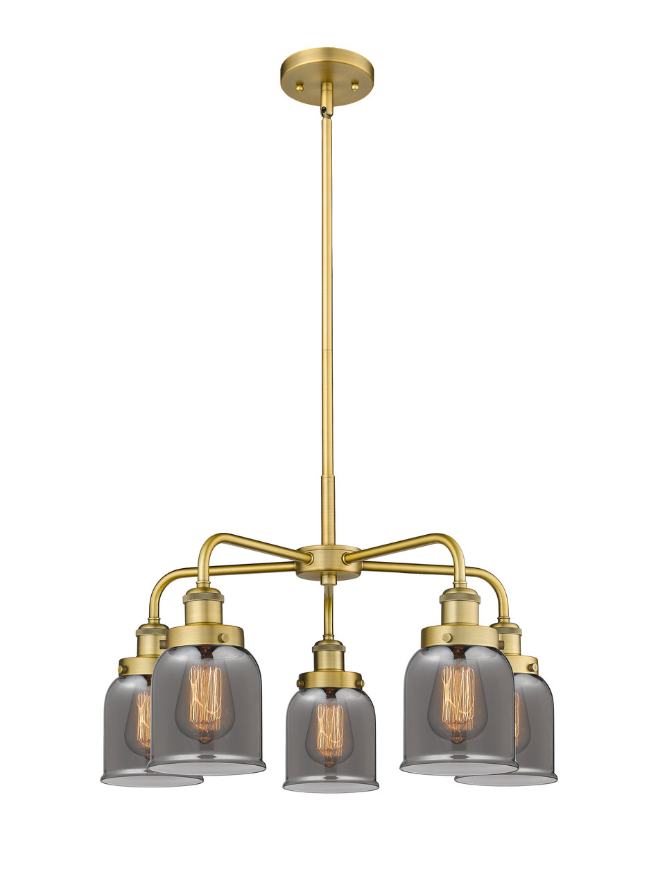 INNOVATIONS 916-5CR-BB-G53 Cone 5 23 inch Chandelier Brushed Brass