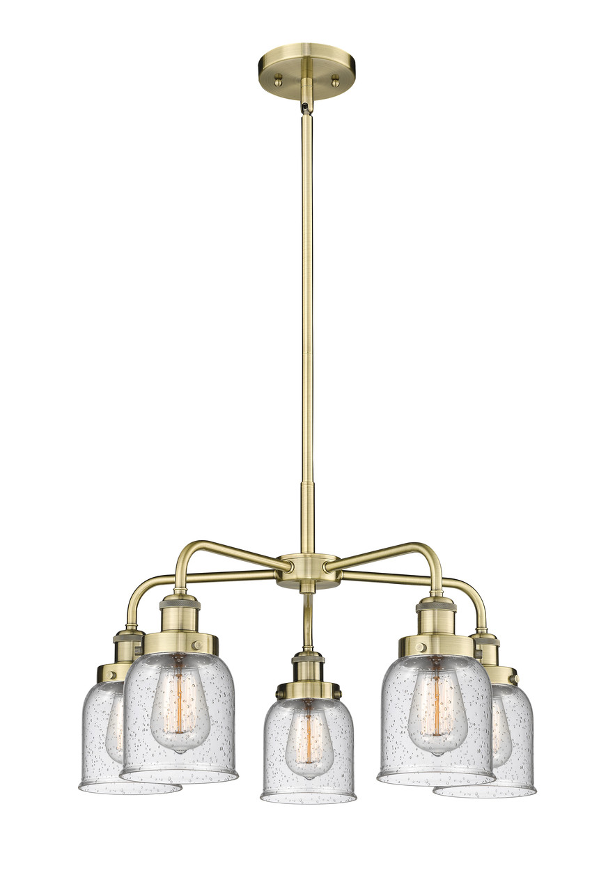 INNOVATIONS 916-5CR-AB-G54 Cone 5 23 inch Chandelier Antique Brass
