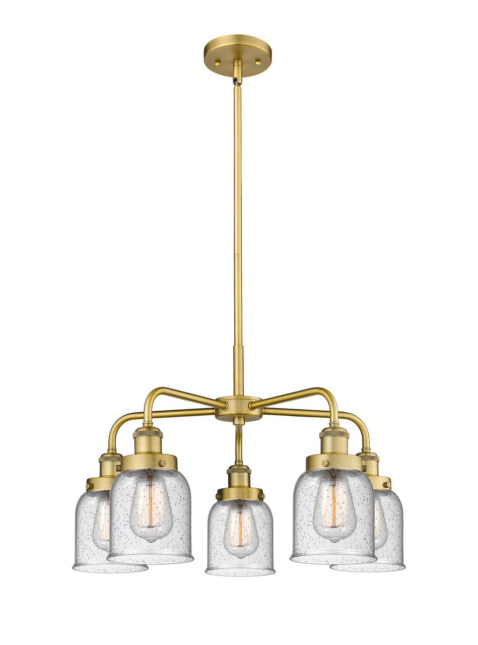 INNOVATIONS 916-5CR-BB-G54 Cone 5 23 inch Chandelier Brushed Brass