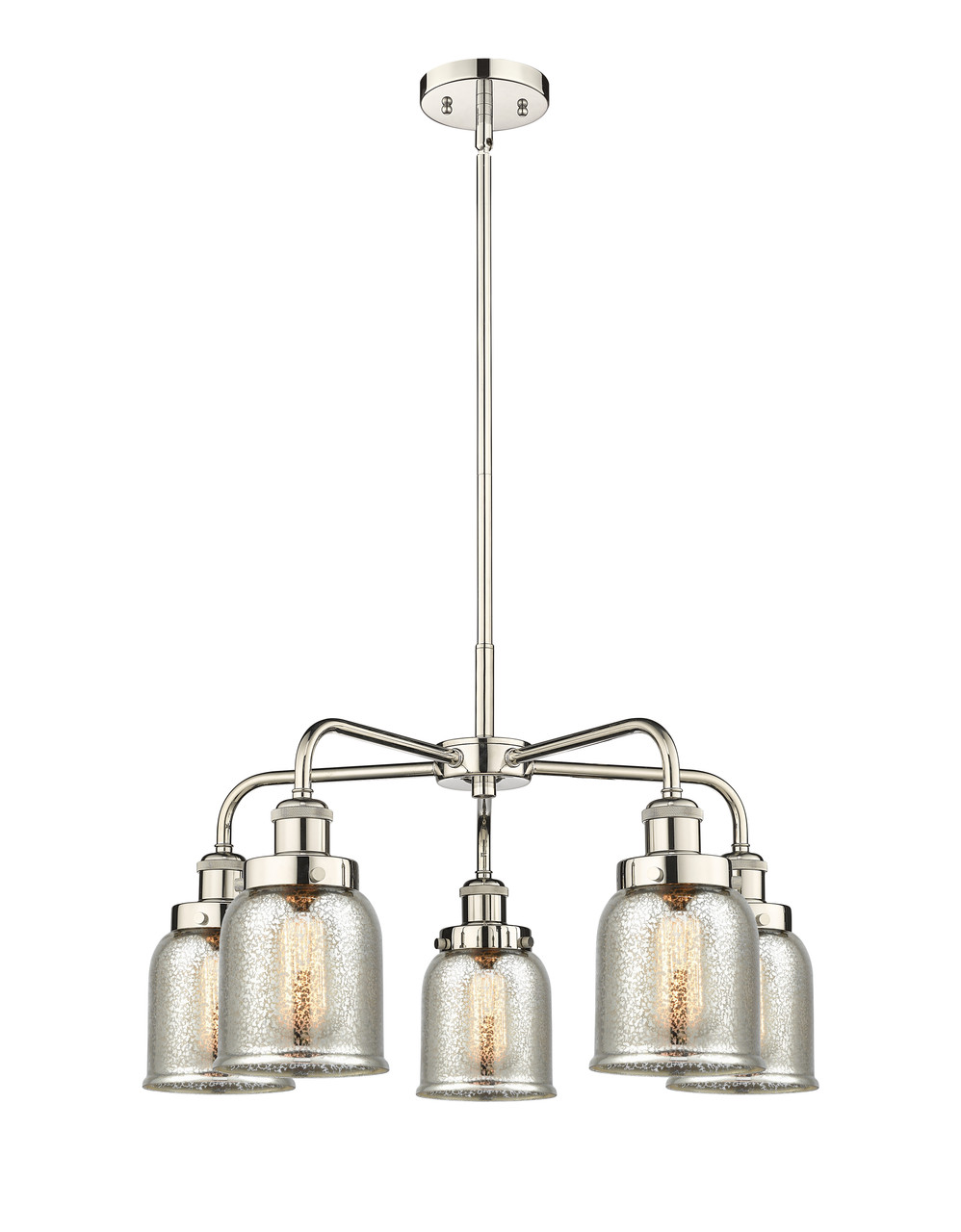 INNOVATIONS 916-5CR-PN-G58 Cone 5 23 inch Chandelier Polished Nickel