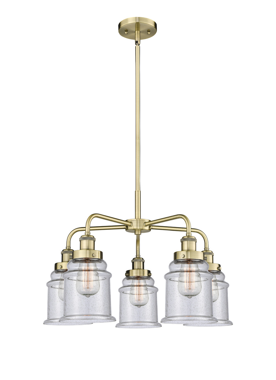 INNOVATIONS 916-5CR-AB-G184 Whitney 5 24 inch Chandelier Antique Brass