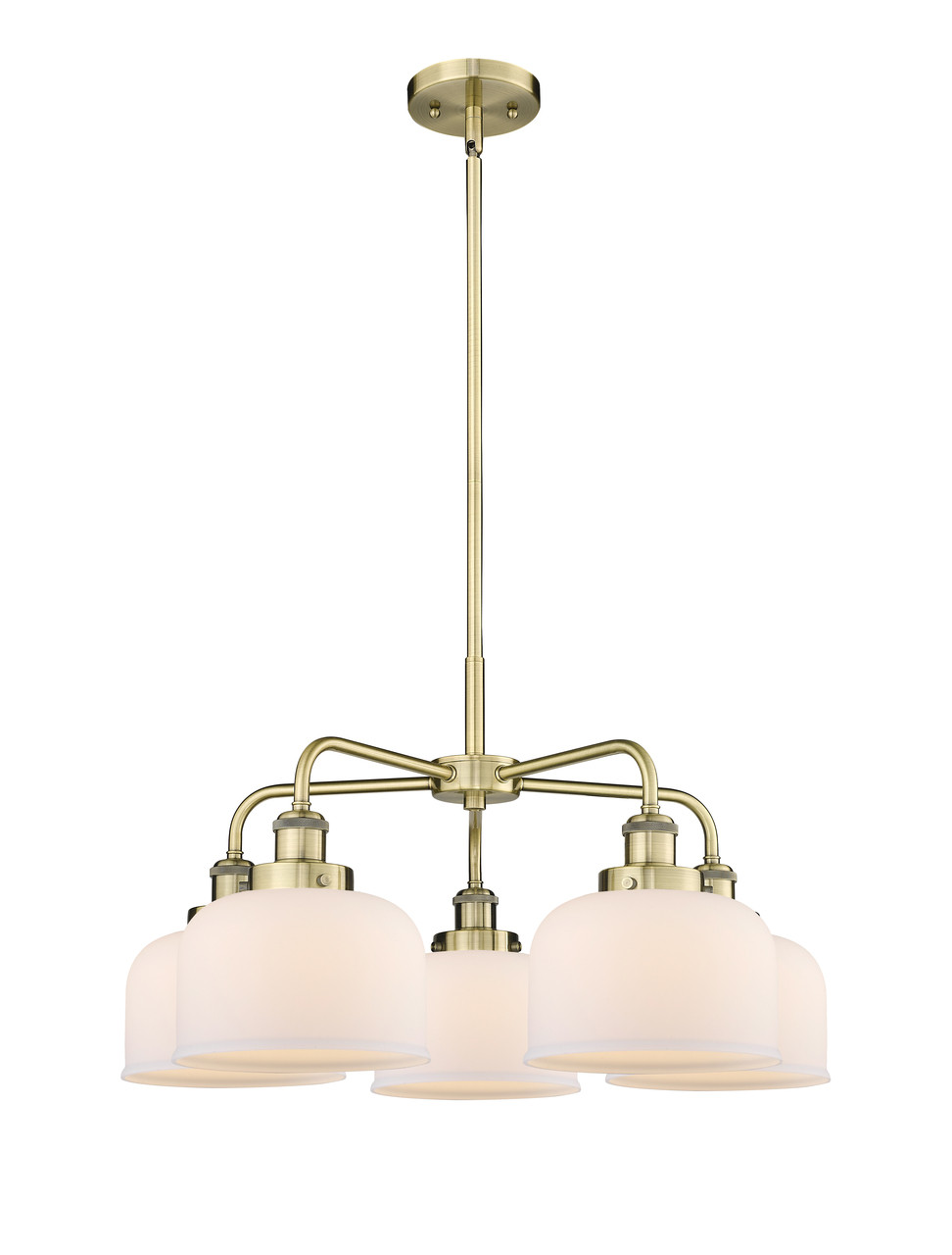 INNOVATIONS 916-5CR-AB-G71 Cone 5 26 inch Chandelier Antique Brass