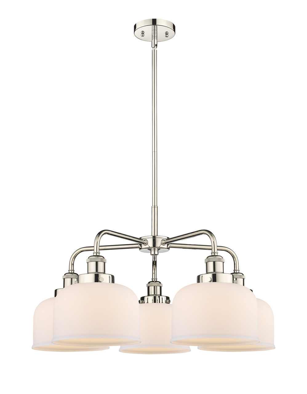 INNOVATIONS 916-5CR-PN-G71 Cone 5 26 inch Chandelier Polished Nickel