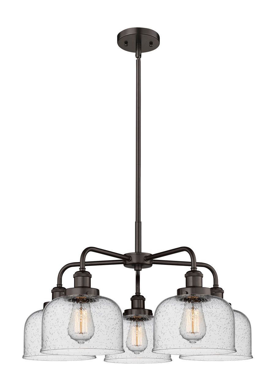 INNOVATIONS 916-5CR-OB-G74 Cone 5 26 inch Chandelier Oil Rubbed Bronze