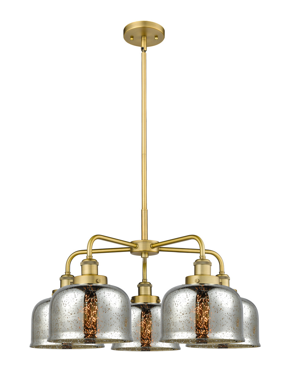 INNOVATIONS 916-5CR-BB-G78 Cone 5 26 inch Chandelier Brushed Brass