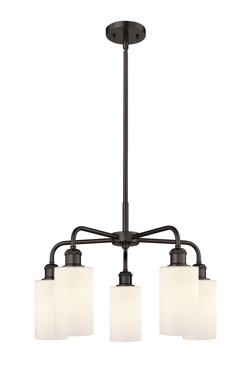 INNOVATIONS 516-5CR-OB-G801 Clymer 5 21.875 inch Chandelier Oil Rubbed Bronze