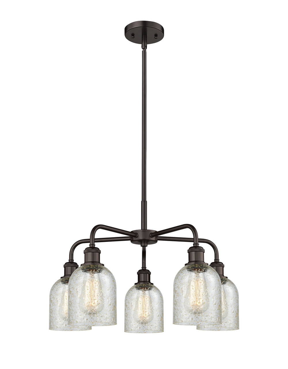 INNOVATIONS 516-5CR-OB-G259 Caledonia 5 23 inch Chandelier Oil Rubbed Bronze