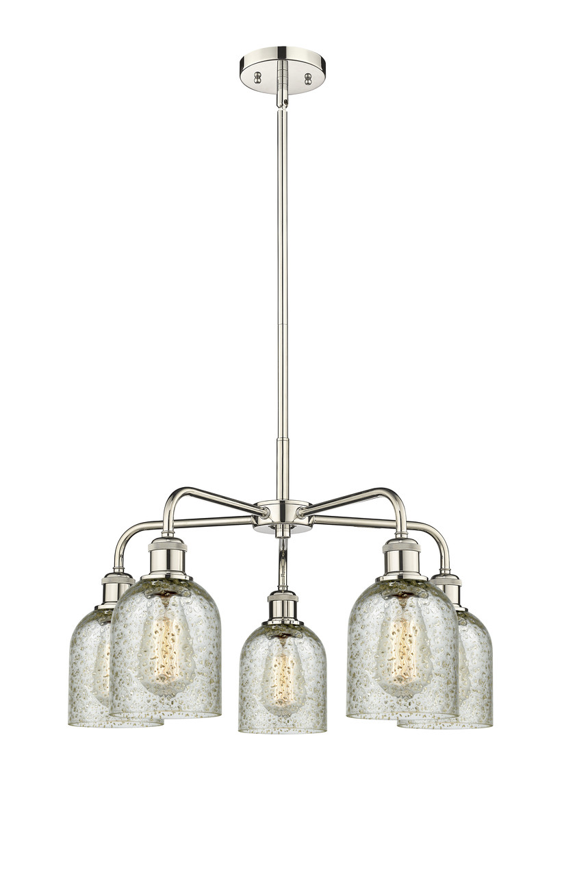 INNOVATIONS 516-5CR-PN-G259 Caledonia 5 23 inch Chandelier Polished Nickel