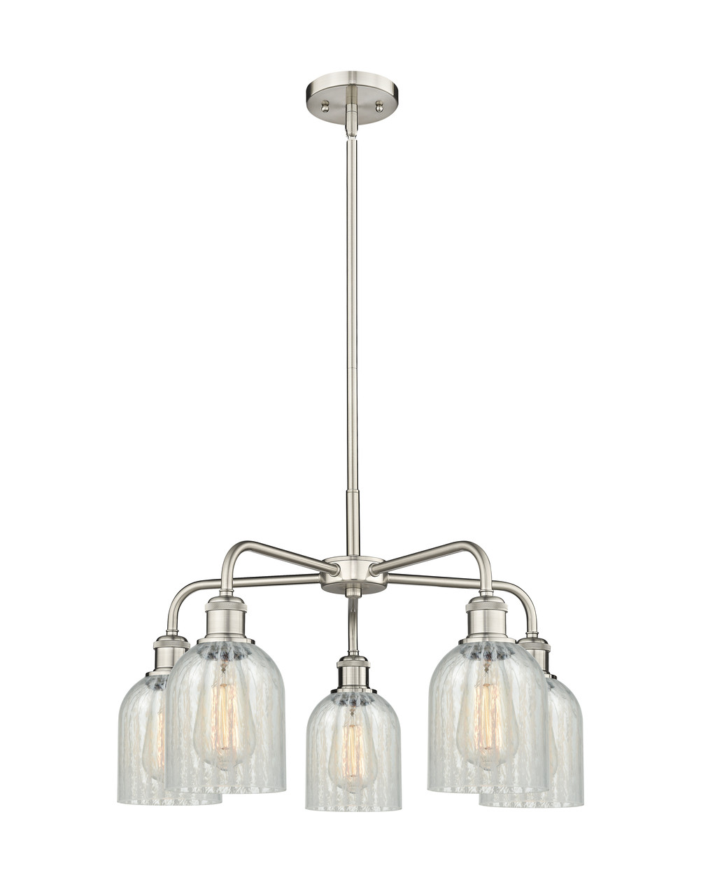 INNOVATIONS 516-5CR-SN-G2511 Caledonia 5 23 inch Chandelier Satin Nickel