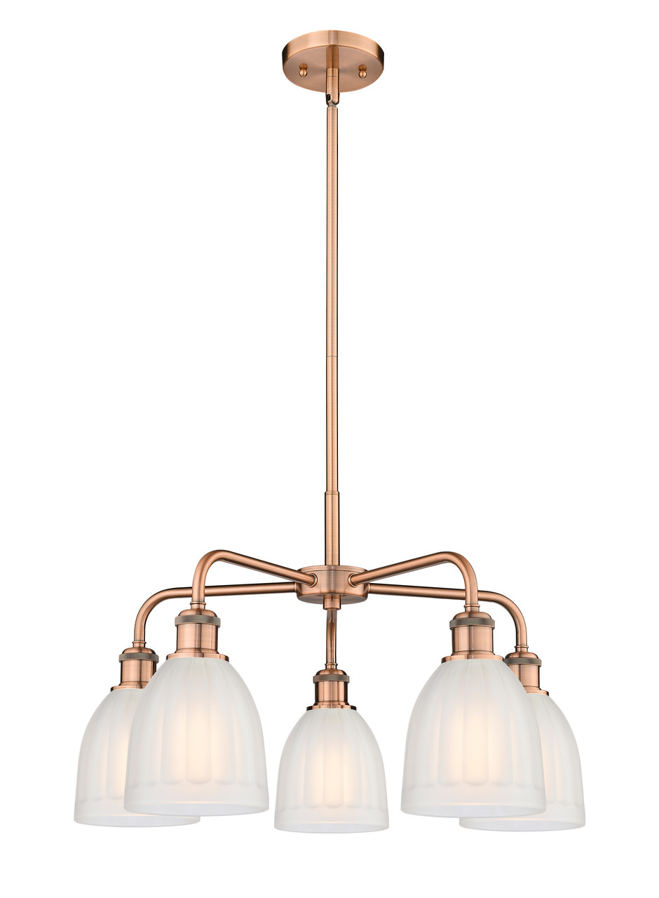INNOVATIONS 516-5CR-AC-G441 Brookfield 5 23.75 inch Chandelier Antique Copper