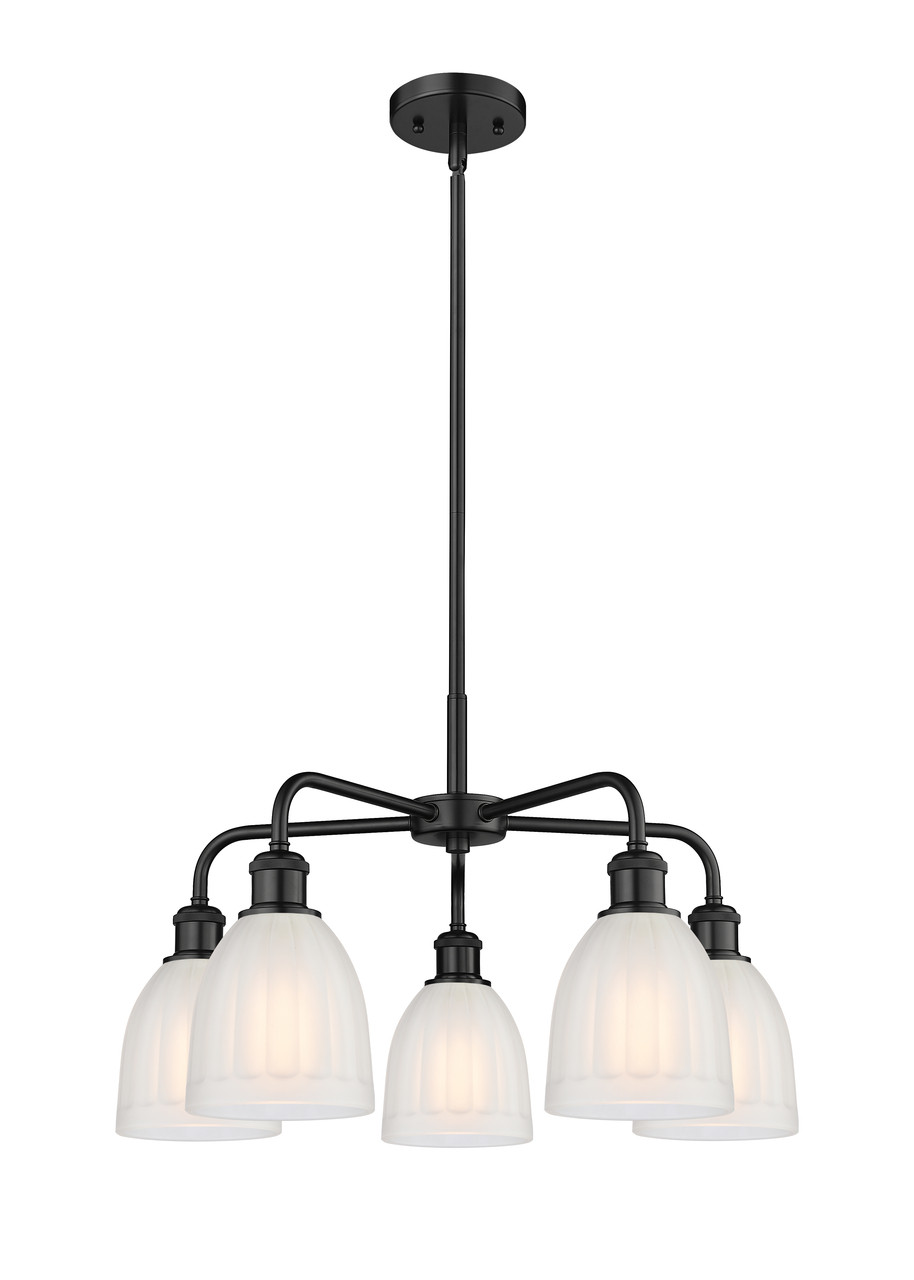 INNOVATIONS 516-5CR-BK-G441 Brookfield 5 23.75 inch Chandelier Matte Black