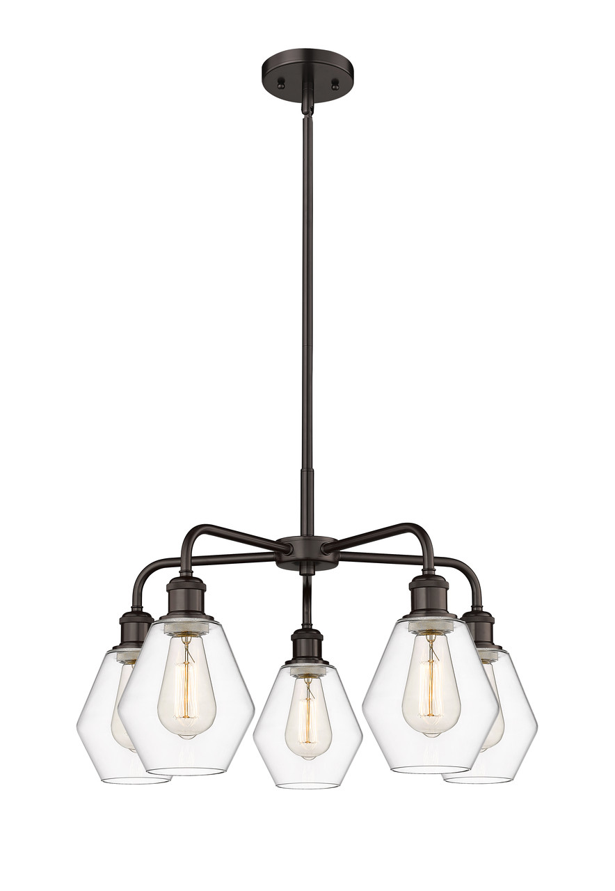 INNOVATIONS 516-5CR-OB-G652-6 Cindyrella 5 24 inch Chandelier Oil Rubbed Bronze