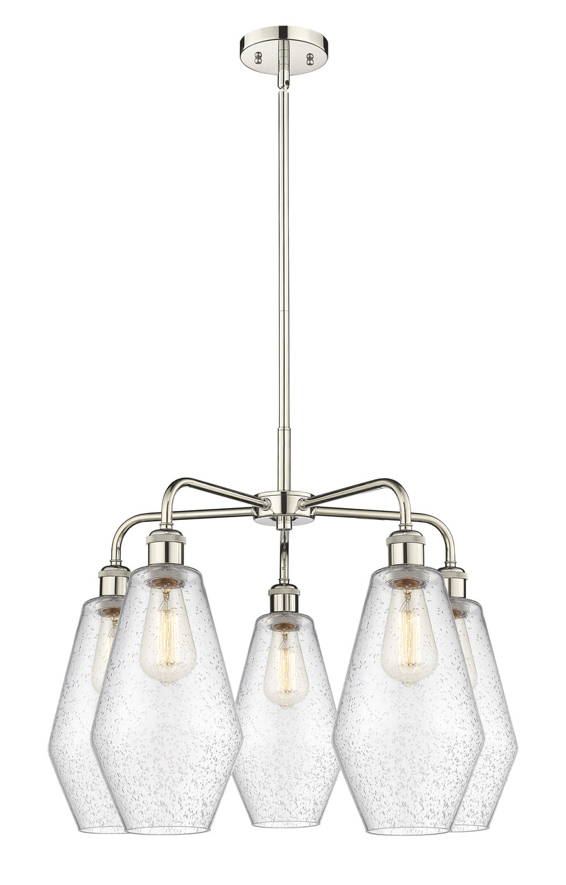 INNOVATIONS 516-5CR-PN-G654-7 Cindyrella 5 25 inch Chandelier Polished Nickel