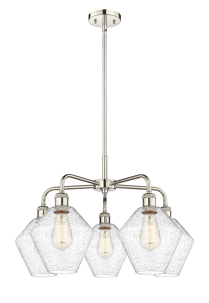 INNOVATIONS 516-5CR-PN-G654-8 Cindyrella 5 26 inch Chandelier Polished Nickel