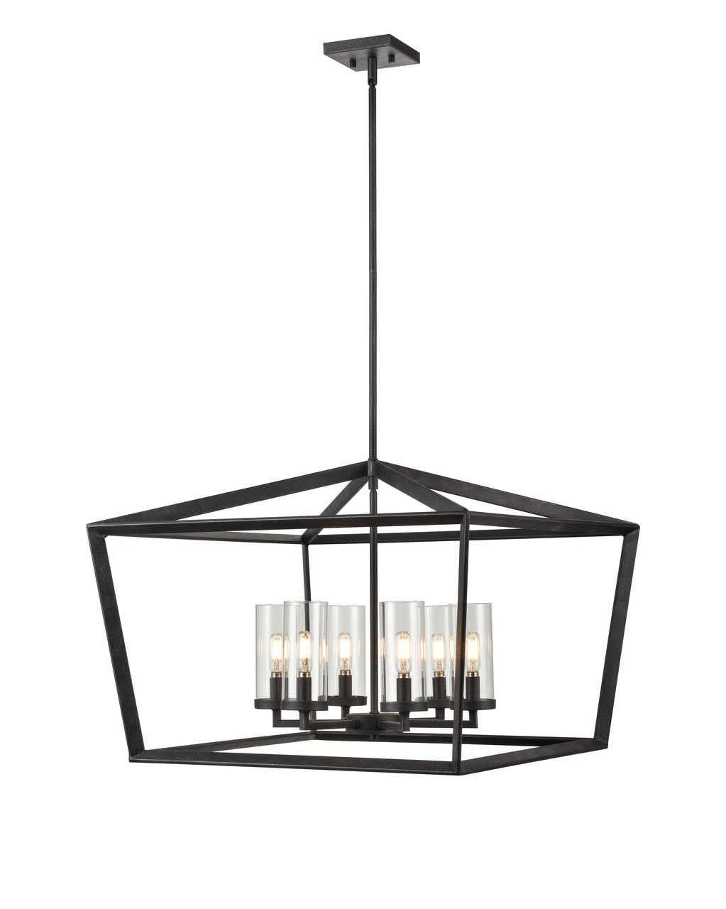INNOVATIONS 378-6CR-WZ-CL-26 Colchester 6 26 inch Chandelier Weathered Zinc