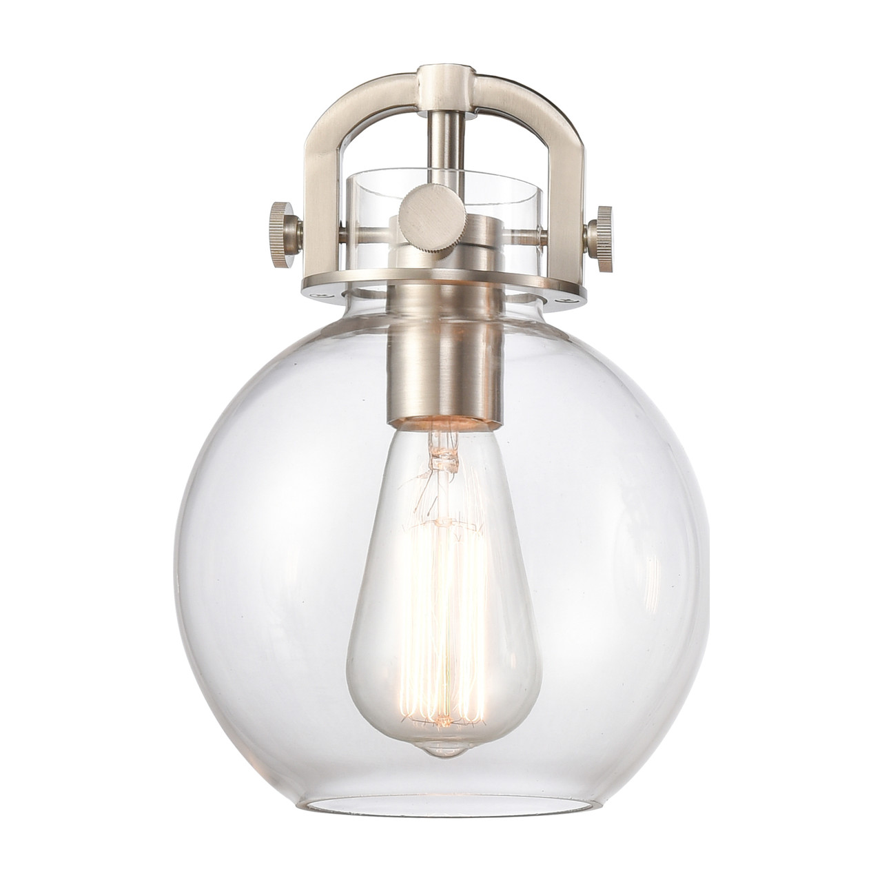 INNOVATIONS 411-5CR-PN-G410-7CL Newton Sphere 5 26 inch Chandelier Polished Nickel