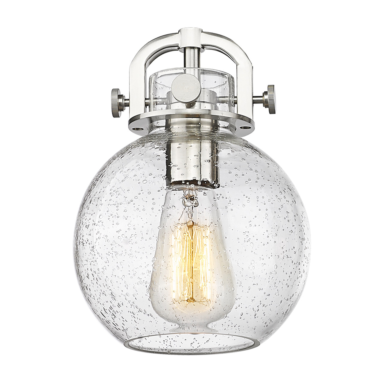 INNOVATIONS 411-5CR-BK-G410-7SDY Newton Sphere 5 26 inch Chandelier Matte Black