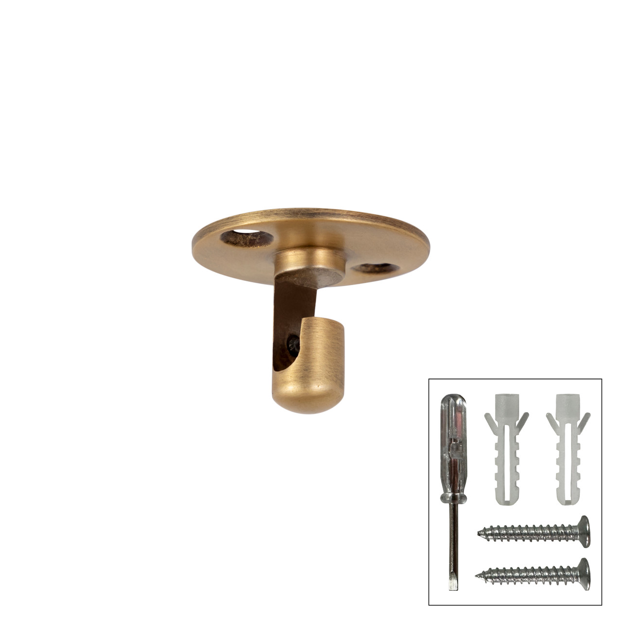 INNOVATIONS 009-BB Heavy Cast Hook Brushed Brass