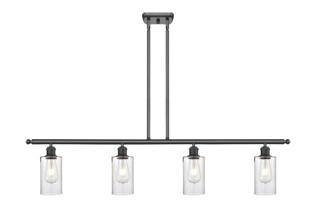 INNOVATIONS 516-4I-BK-G804 Clymer 4 48 inch Island Light Matte Black