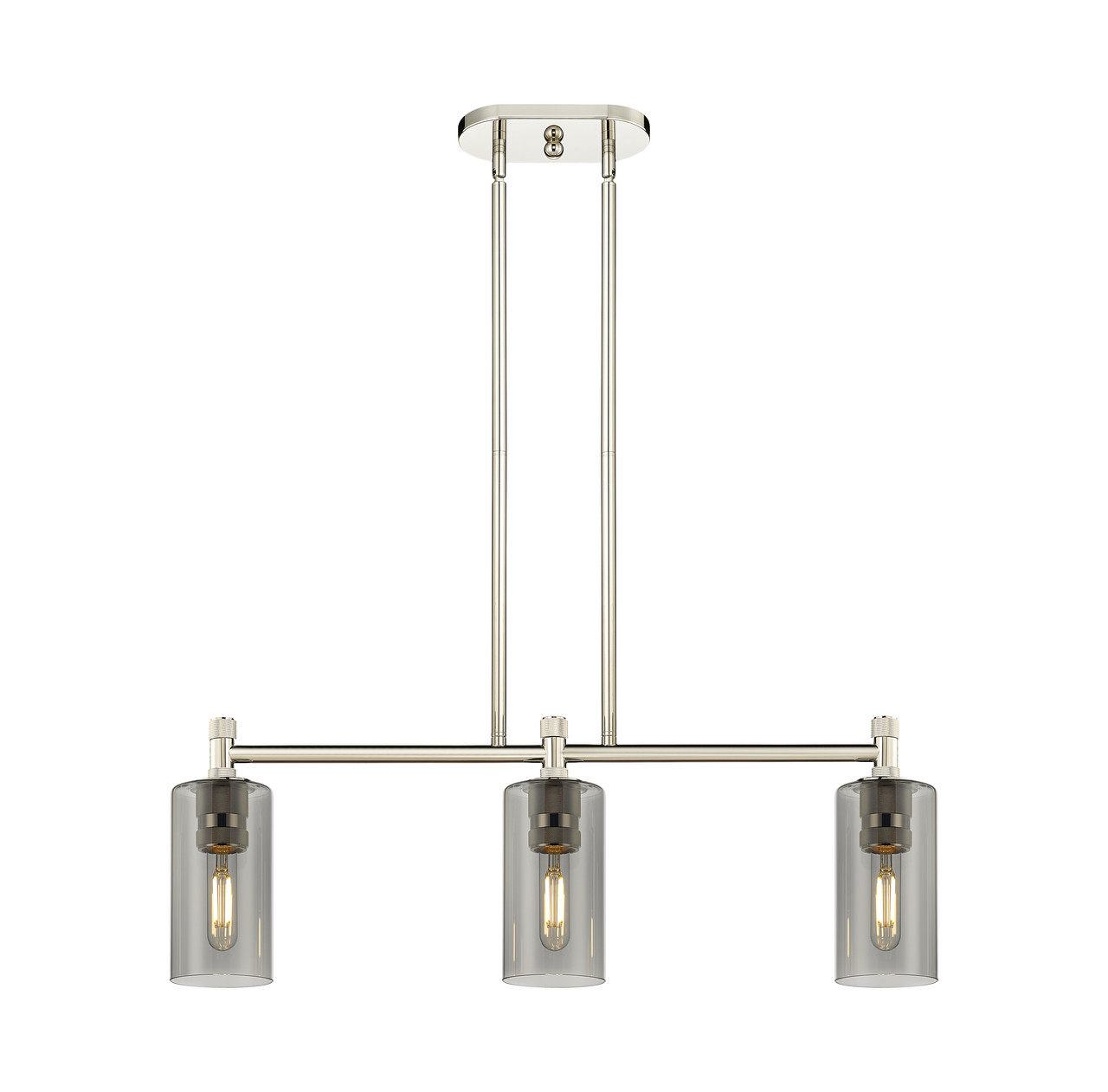 INNOVATIONS 434-3I-PN-G434-7SM Crown Point 3 30.5 inch Island Lighting Polished Nickel