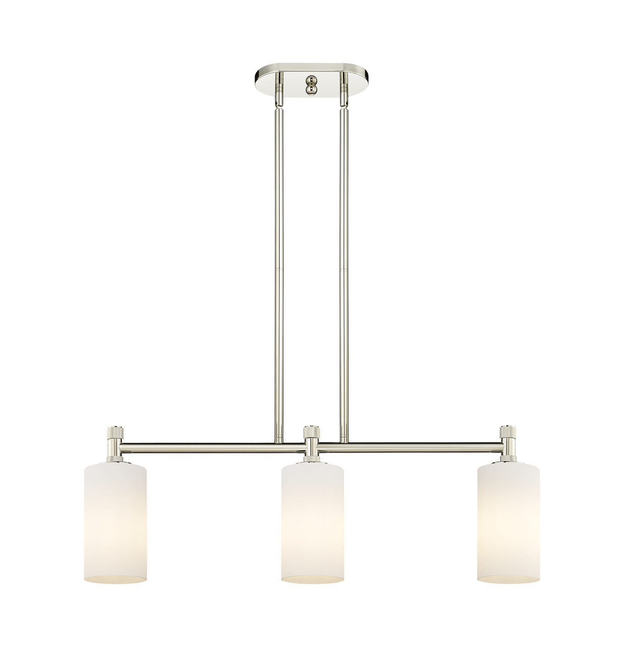 INNOVATIONS 434-3I-PN-G434-7WH Crown Point 3 30.5 inch Island Lighting Polished Nickel