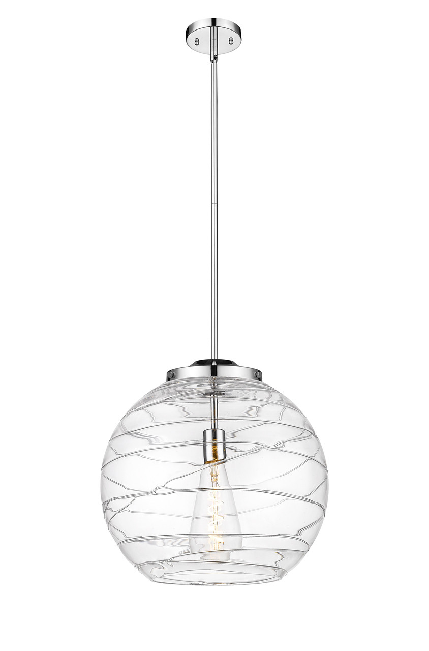 INNOVATIONS 221-1S-PC-G1213-16-BB-95-LED Deco Swirl 1 Light 15.75 inch Pendant Polished Chrome