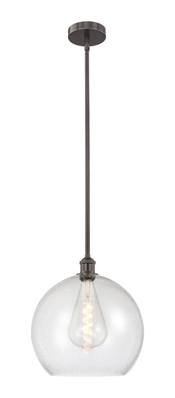 INNOVATIONS 616-1S-OB-G124-14 Athens 1 Light 13.75 inch Pendant Oil Rubbed Bronze