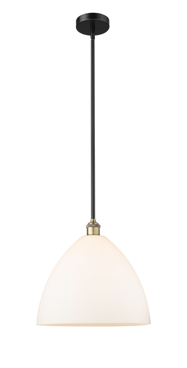 INNOVATIONS 616-1S-BAB-GBD-161 Edison Dome 1 16 inch Pendant Black Antique Brass