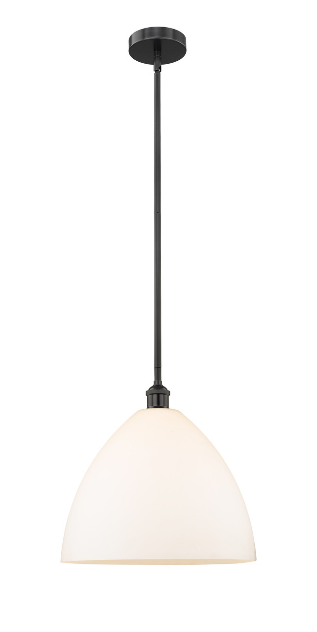 INNOVATIONS 616-1S-BK-GBD-161 Edison Dome 1 Light 16 inch Pendant Matte Black