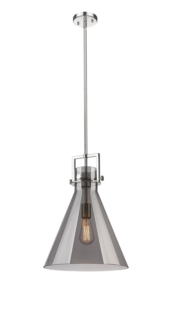 INNOVATIONS 411-1SL-PN-G411-14SM Newton Cone 1 14 inch Pendant Polished Nickel