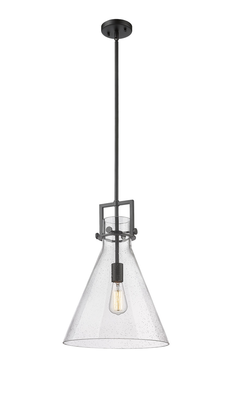 INNOVATIONS 411-1SL-BK-G411-14SDY Newton Cone 1 14 inch Pendant Matte Black
