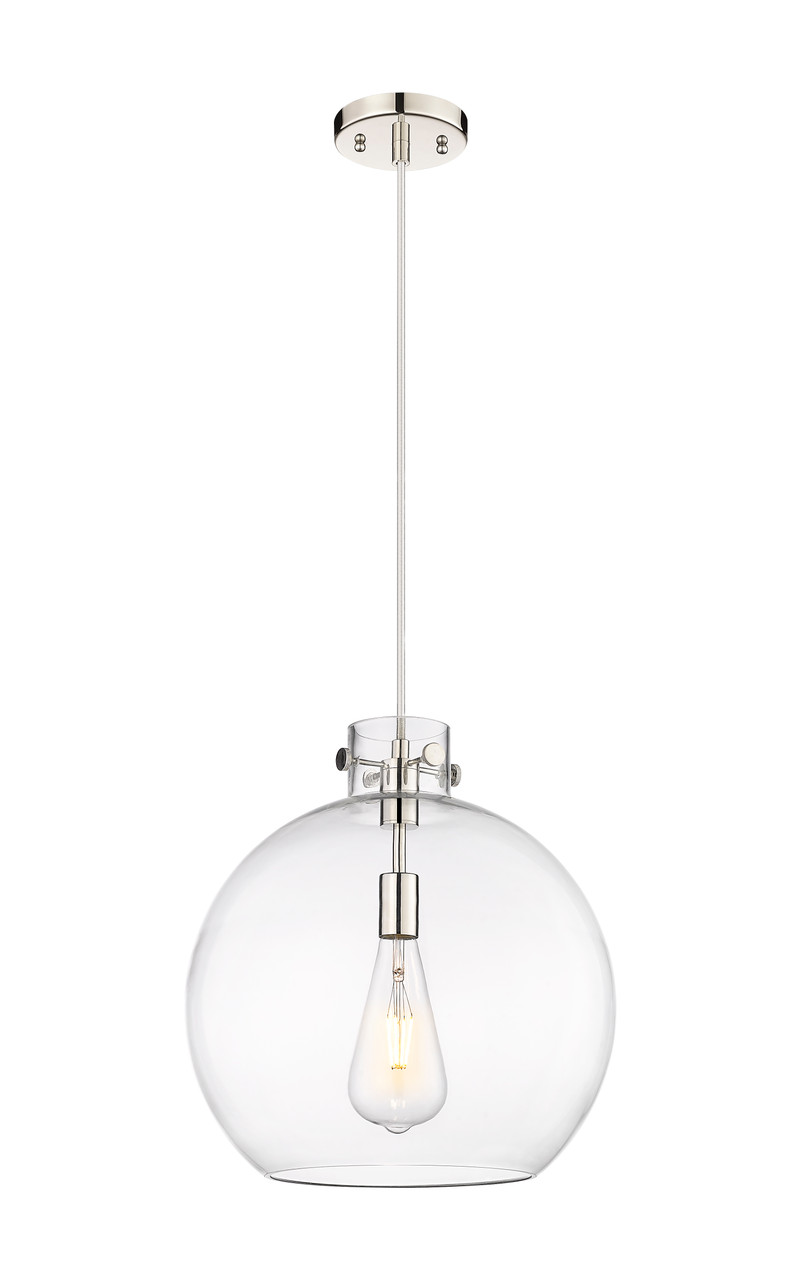 INNOVATIONS 410-1PL-PN-G410-16CL Newton Sphere 1 16 inch Pendant Polished Nickel