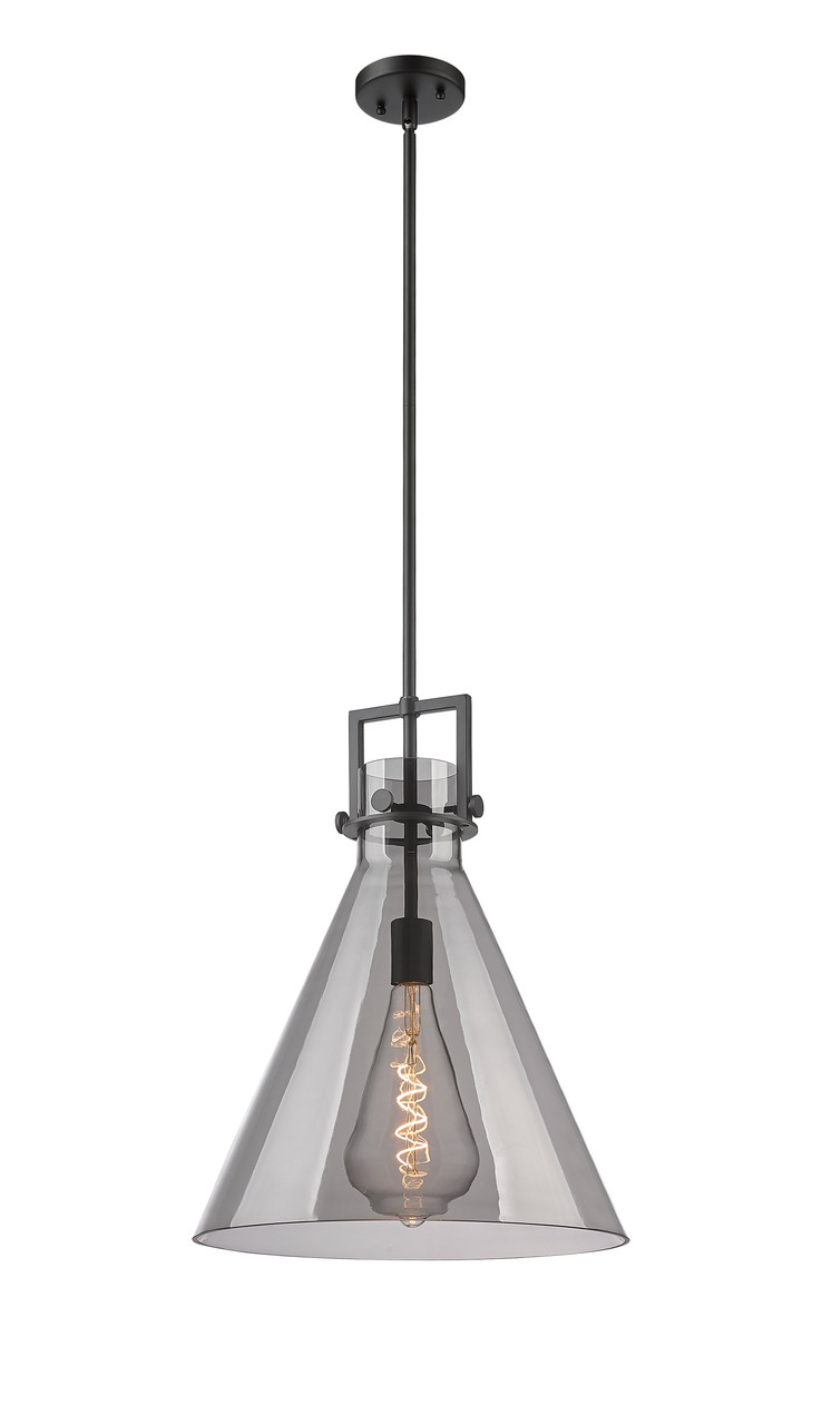 INNOVATIONS 411-1SL-BK-G411-16SM Newton Cone 1 16 inch Pendant Matte Black